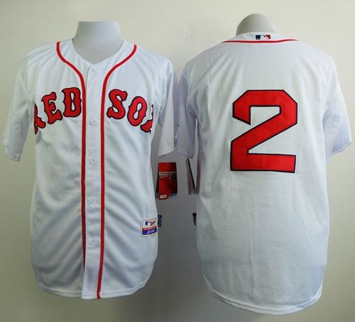 Red Sox #2 Xander Bogaerts White Cool Base Stitched MLB Jersey - Click Image to Close